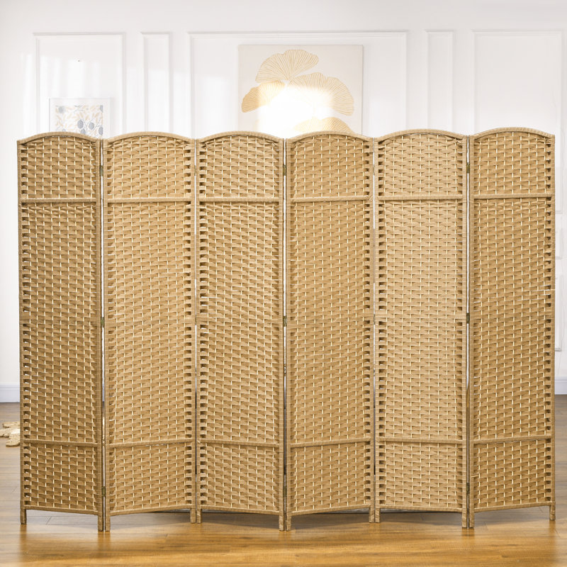 Paravent, H 66,9 po x l 94,5 po x P 0,6 po, Bois naturel