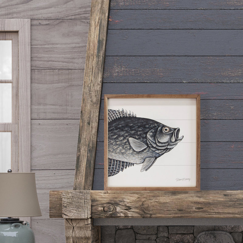 Crappie par Robin Sue Studio, H 4 po x l 4 po