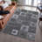 Premium Machine Washable Ducote AMF1142 Geometric Rug-1391249736