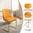 Modern Pu Dining Chair With Metal Legs(set Of 2)-30695620
