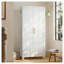 Placard 70 po en métal blanc avec 2 portes, tablettes et tringle 70 po