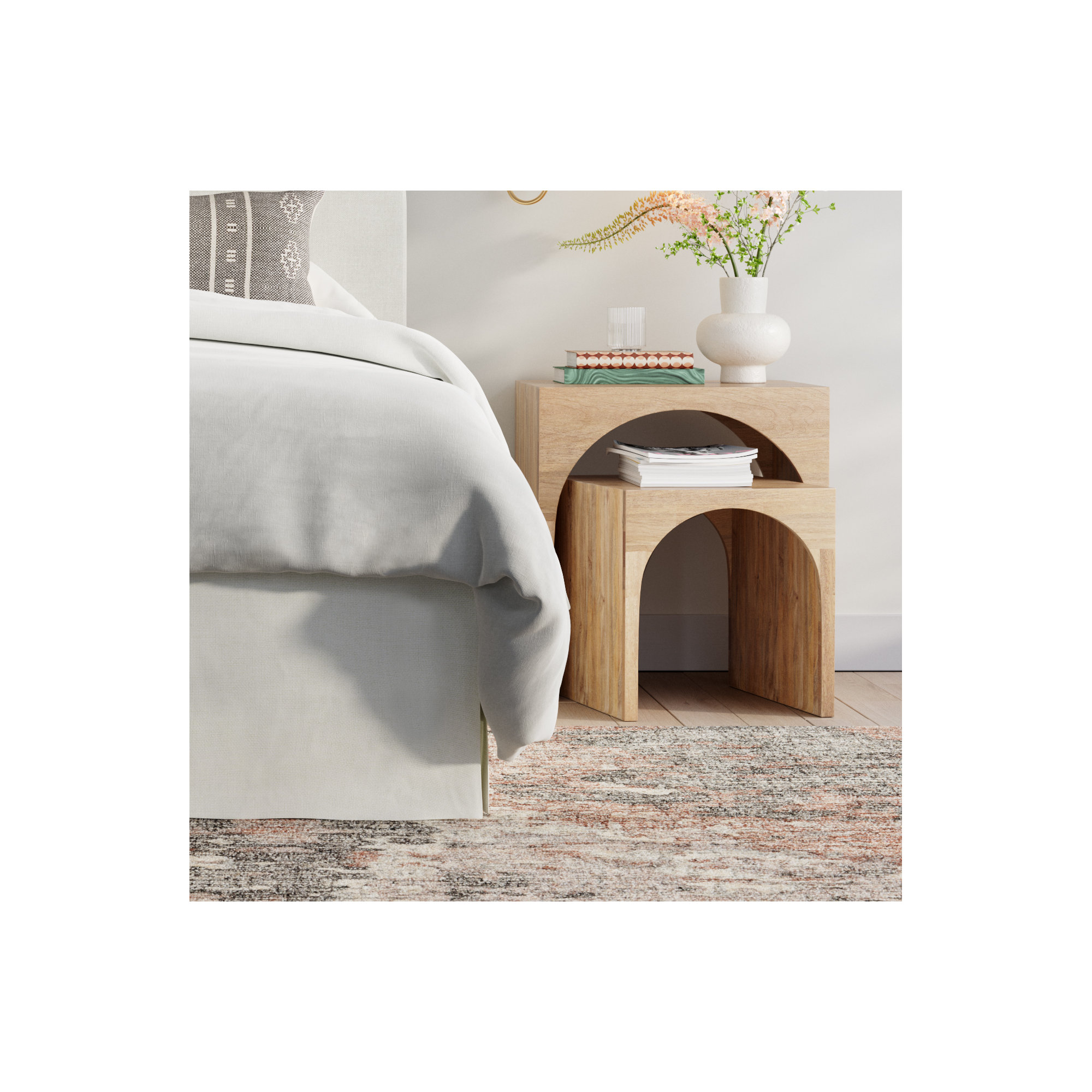 Coletta Solid Mango Wood Nesting Tables