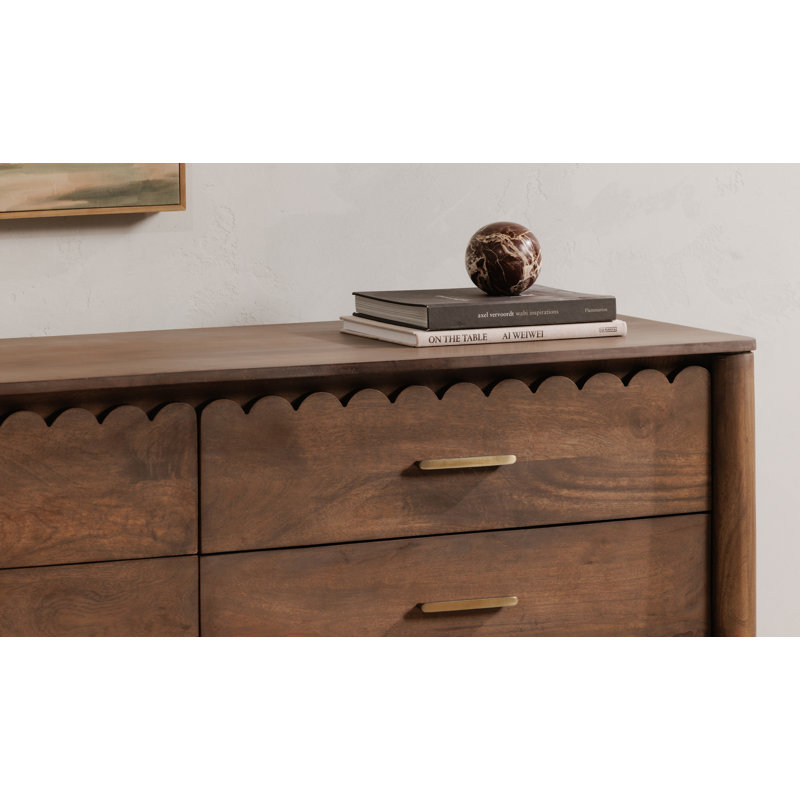 Wiley 6 - Drawer Solid Wood Dresser