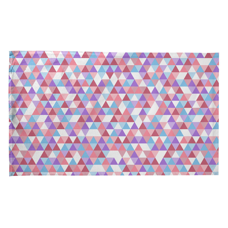 Mcguinness Tea Towel Kitchen Towel, Cotton Twill, Purple/Light Red