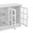 Acadian 62"W Solid Wood Transitional Storage Cabinet with Glass Doors and Adjustable Shelves-130850841