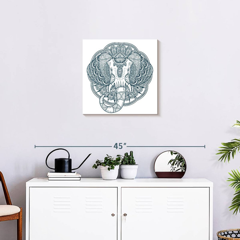 Brampt Graceful Elephant, 20" H x 20" W