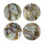 Sous-verres ronds en agate