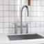 Robinet de cuisine Bridge avec douchette extractible cachée-121259922
