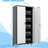 Lockable Metal Cabinet With 4 Adjustable Shelves And Wheels - Garage Home Office Storage Heavy Duty Locking Doors & Use