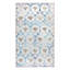 Tapis bleu / beige tissé à plat Leilani-712672017