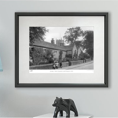 Eyam, The Plague Cottages 1919 - Single Picture Frame Print
