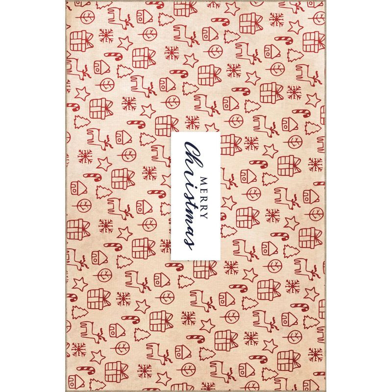 Tapis décoratif lavable à la machine Creative, Rectangle 3 pi 3 po x 4 pi 11 po