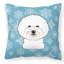  Coussin Snowflake Bichon Frise 14 po