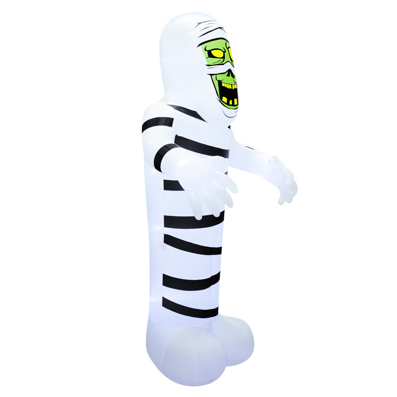 20 ft Giant Inflatable White and Black Mummy