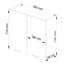Oliwia kitchen wall cabinet in white and gray