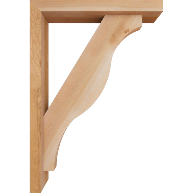 Support Funston Block avec support décalé, 26 x 18, Cèdre rouge occidental de l 3 1/2 po (lisse)