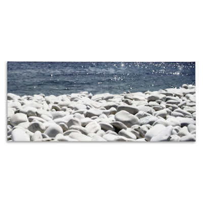 «Greek Pebbles Shore», art mural sur toile par Noah Bay