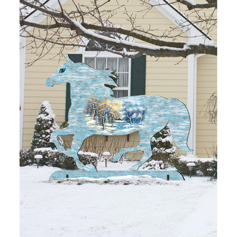 « running cheval », art de jardin paysages