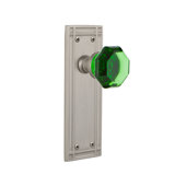 Mission Plate with Waldorf Emerald Door Knob