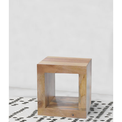 Quinton 44cm H x 44cm W Solid Wood Cube Bookcase