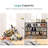 Sturdy 4-Tier Long Bamboo Shoe Rack Stackable Design Removable Easy Assembly Modern Living Room Bedroom Hallway