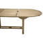 Baek Oval Teak Solid Wood Extendable Outdoor Dining Table - 180 cm W 120 cm D