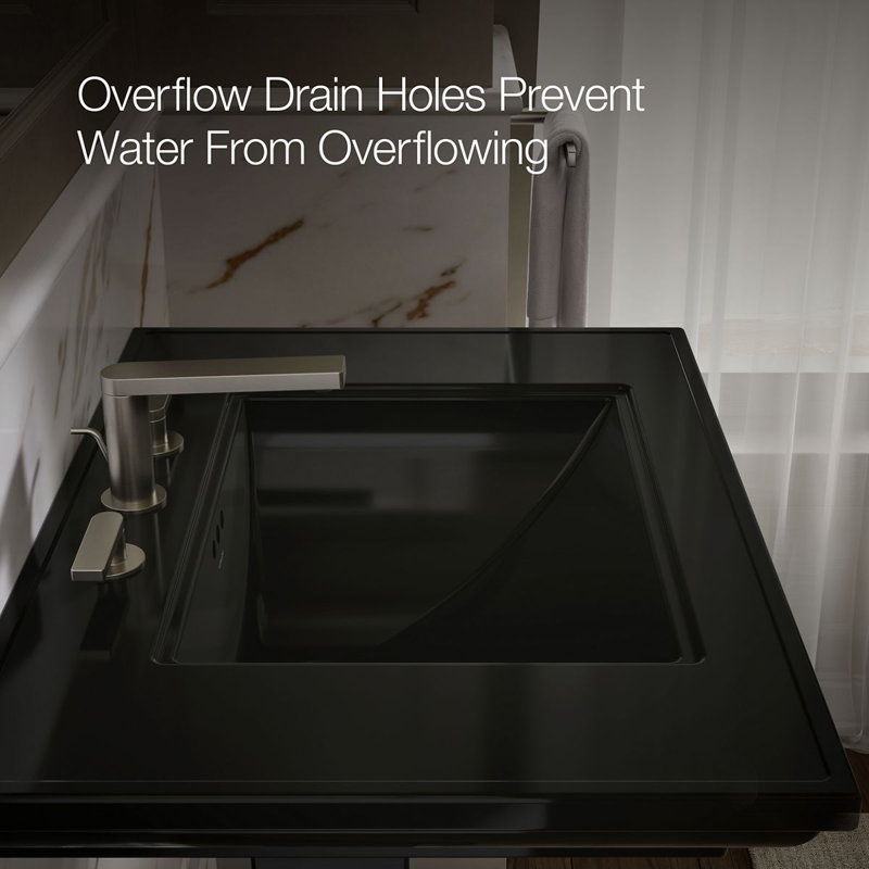 Memoirs® Stately 24" Pedestal Bathroom Sink with 4" Centerset Faucet Holes, Black, 8" Centers, 34.75" H x 22.19" W x 30.69" L