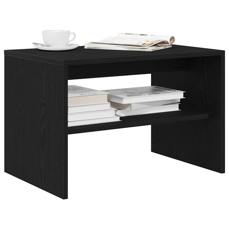 Shalo Unfinished TV Stand, Black Oak, 60cm