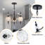 Luminaire suspendu vintage 3 lumières Homologué UL