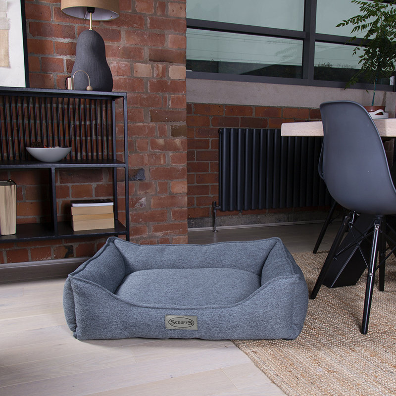 Polyester Pet Bed, Denim Blue, 17cm H x 50cm W x 40cm D
