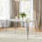 5-Piece Dining Table Set, 48" White Marble-Pattern Glass Table, 4 Velvet Chairs, Stainless Steel Frame, Kitchen & Living Room Furniture Set-1988278807-1988278804