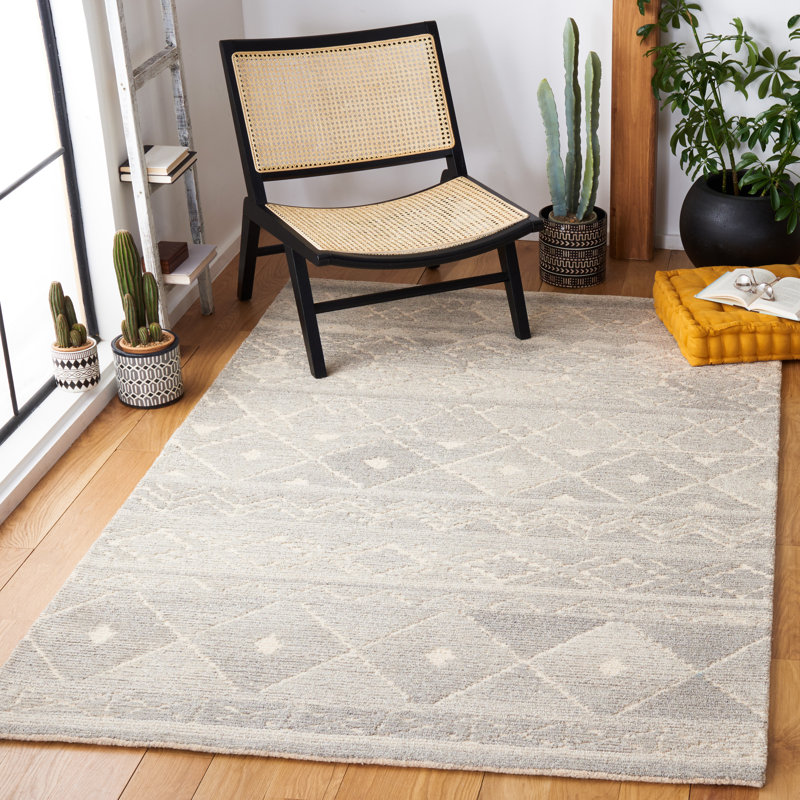 Tapis gris / beige Casablanca 306, Rectangle 8 pi x 10 pi