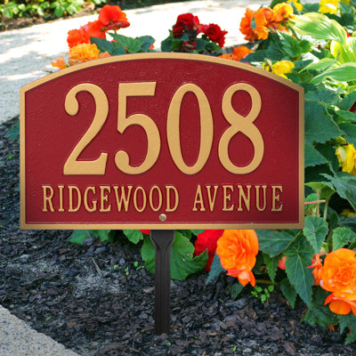 Legacy 2-Line Lawn Address Sign