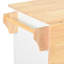 Îlot de cuisine à abattant avec tablettes à 3 niveaux, support de rangement interne, roulettes pour chariot roulant, 2 tiroirs, porte-serviettes à finition blanche, rangement amovible, support-53208937