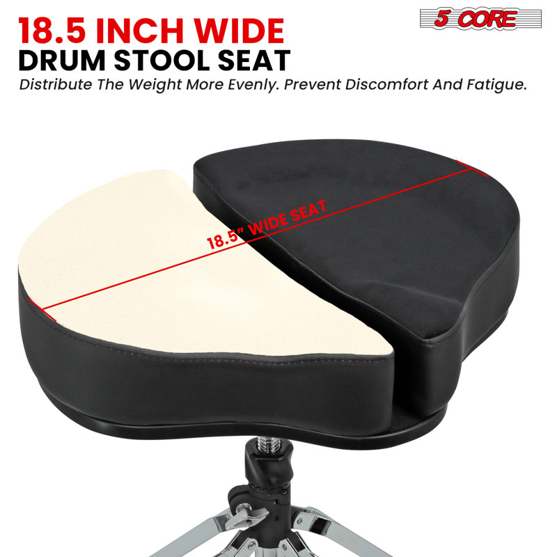 Tabouret de tambour à 5 piliers rembourrés à 5 tiges avec capacité de 441 lb