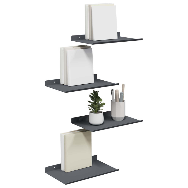Steel Floating Shelf, Anthracite