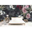 Murale fleur rose à motif géométrique foncé-1007614908