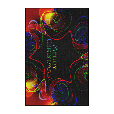 Tapis noir Christmas