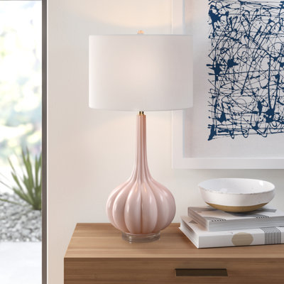 Lampe de table rose 29 po Aunah