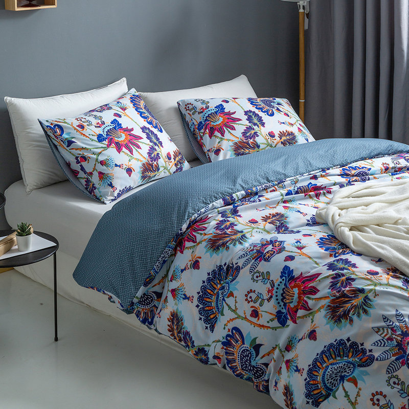 Ensemble de housse de couette réversible , Housse de couette très grand et 2 taies