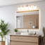 Luminaire de salle de bain à intensité variable avec abat-jour en verre soufflé à la main Karlei-362368878-362423860-367042663