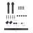 Glass Sliding MDF Barn Sliding Door Hardware Kit, Tempered Frosted Glass, Simple DIY Assembly-105940034