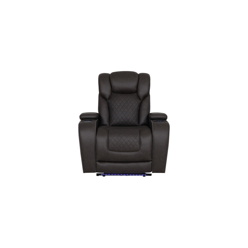 Fauteuil inclinable électrique en microfibre Wendell