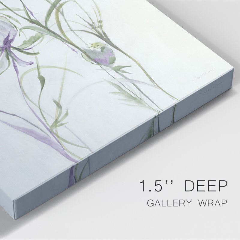 Toile tendue avec châssis LATE Summer WILDFLOWERS II - prêt à accrocher, H 27 po x l 18 po x P 1 po