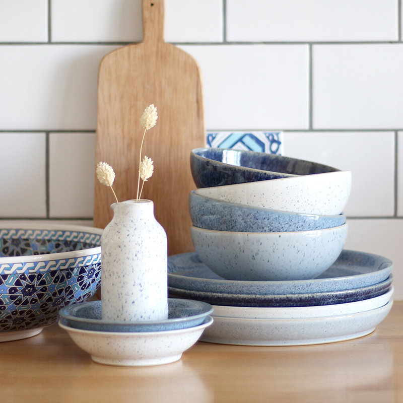 Denby Studio Blue Cereal Bowls