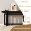 Console de vestibule moderne de 59 po avec pieds en pin massif Brazos-1471325378-1471325381