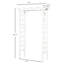 Treillis de jardin en bois blanc de 85 po pour la cérémonie, plantes grimpantes à structure extérieure, conception embellissant le jardin, cadre en bois massif, configuration simple des vignes, facilite le processus