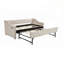 Lit de jour simple rembourré avec couchette, port USB, poches latérales et tissu en velours pour plus de confort et de style-1054888287
