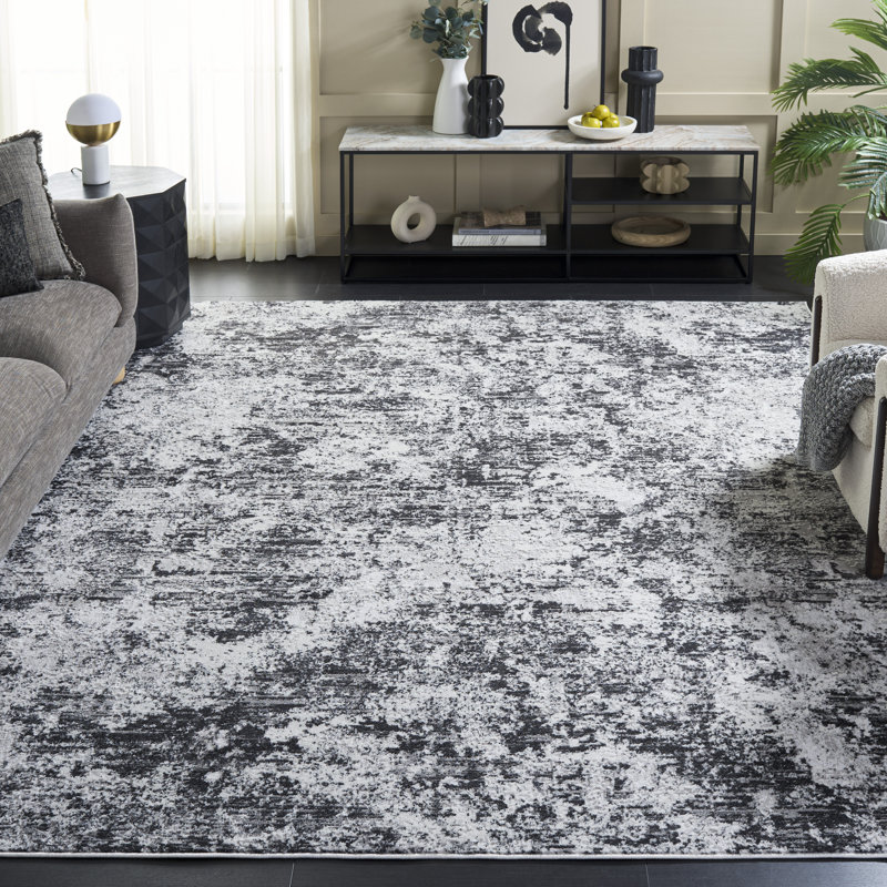 Tapis abstrait Emigsville Performance Performance, Rectangulaire 8 pi x 10 pi