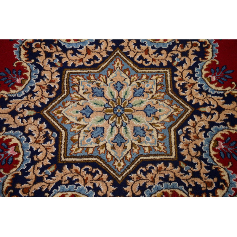 Tapis rouge rétro traditionnel 10 x 13